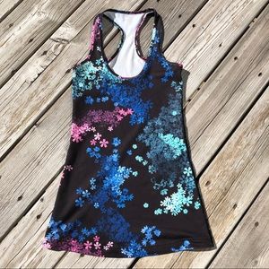 Lululemon Cool Racerback Tank Petal Pop Black